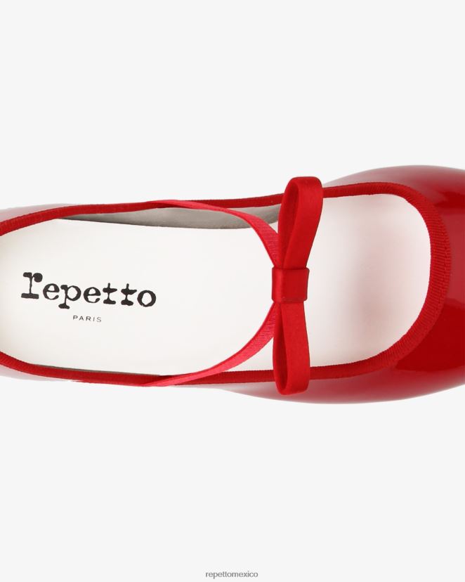 Repetto mujer merceditas guillemette rojo llameante calzado H2NF2L156
