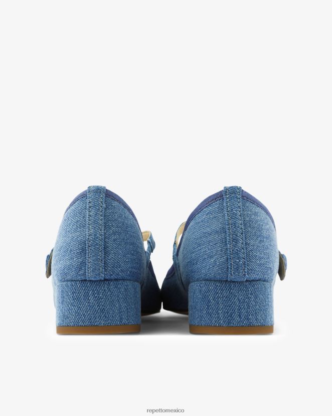 Repetto mujer rosa merceditas azul everest calzado H2NF2L173