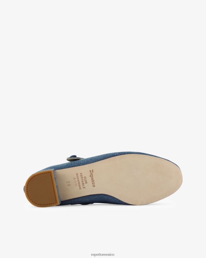 Repetto mujer rosa merceditas azul everest calzado H2NF2L173