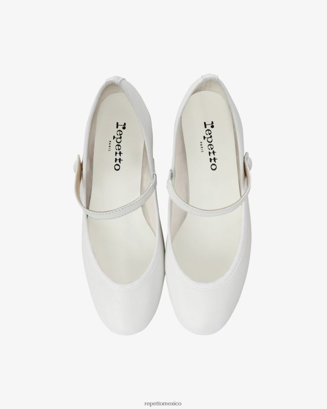 Repetto mujer rosa merceditas blanco calzado H2NF2L172