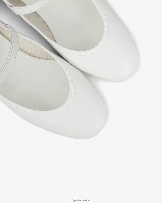 Repetto mujer rosa merceditas blanco calzado H2NF2L172
