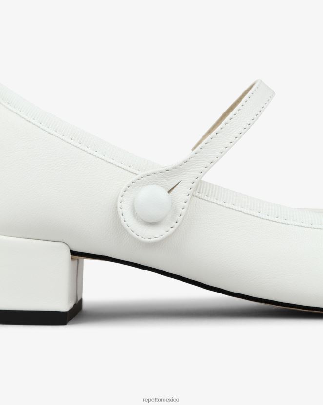 Repetto mujer rosa merceditas blanco calzado H2NF2L172