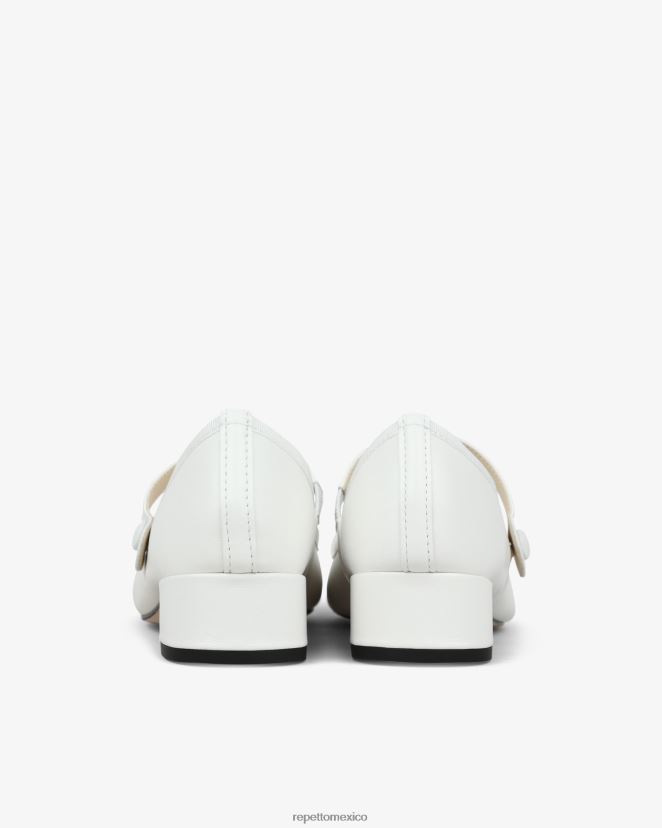 Repetto mujer rosa merceditas blanco calzado H2NF2L172