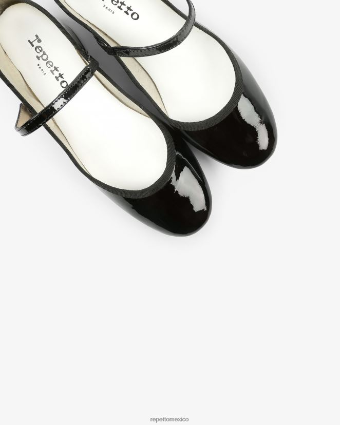 Repetto mujer rosa merceditas negro calzado H2NF2L171
