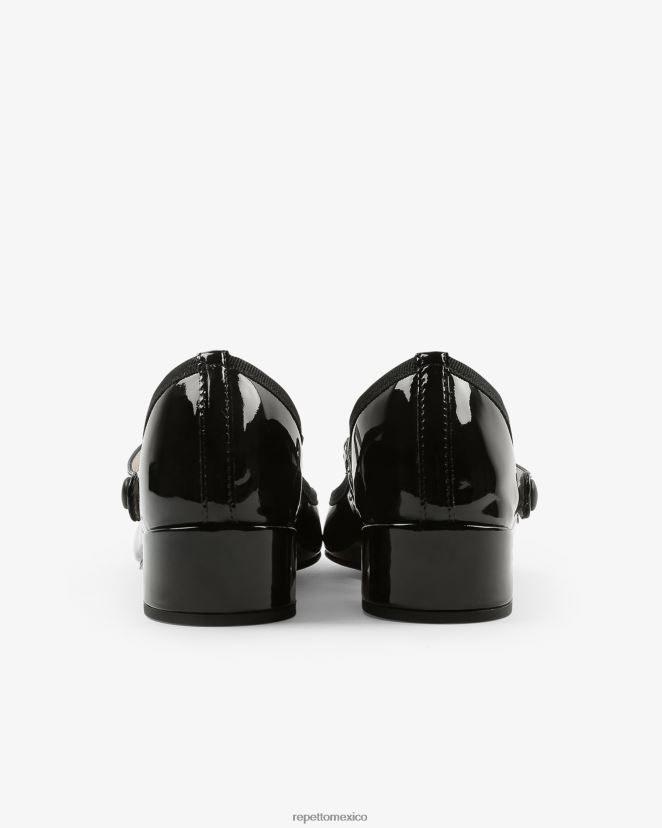 Repetto mujer rosa merceditas negro calzado H2NF2L171