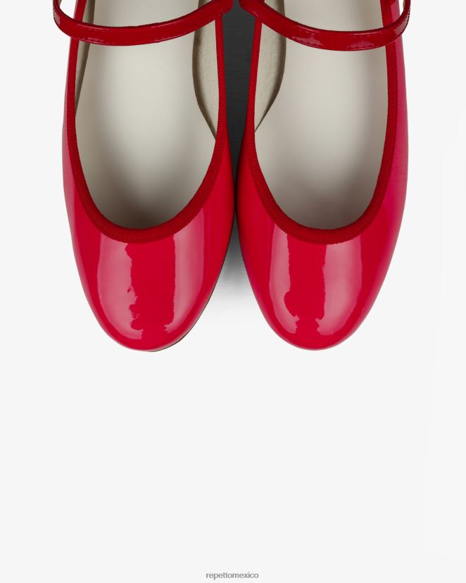Repetto mujer rosa merceditas rosa frambuesa y rojo fuego calzado H2NF2L166