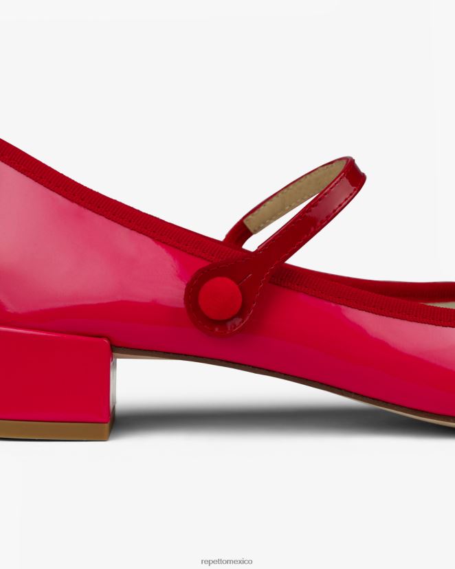 Repetto mujer rosa merceditas rosa frambuesa y rojo fuego calzado H2NF2L166