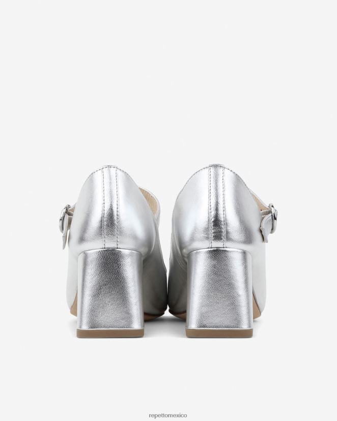 Repetto mujer tara mary janes plata calzado H2NF2L179