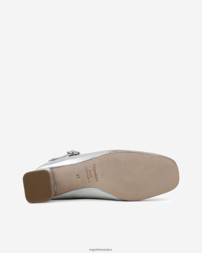 Repetto mujer tara mary janes plata calzado H2NF2L179
