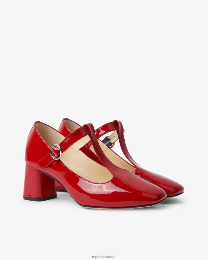 Repetto mujer tara mary janes rojo llameante calzado H2NF2L177