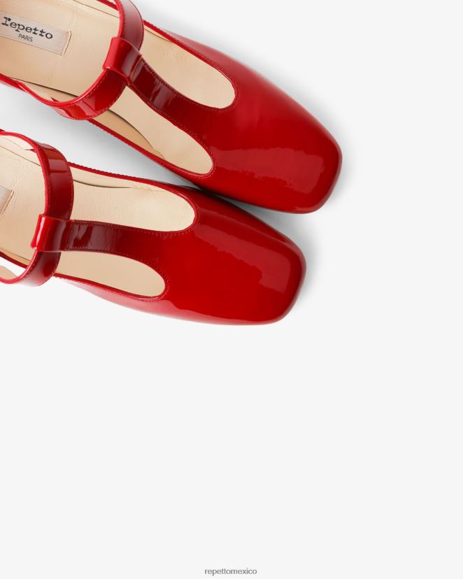 Repetto mujer tara mary janes rojo llameante calzado H2NF2L177