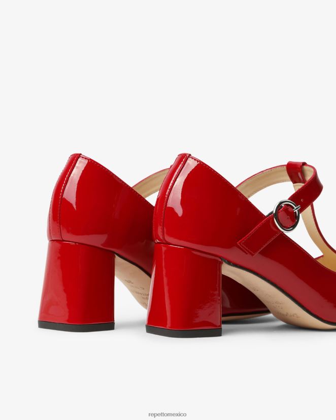 Repetto mujer tara mary janes rojo llameante calzado H2NF2L177