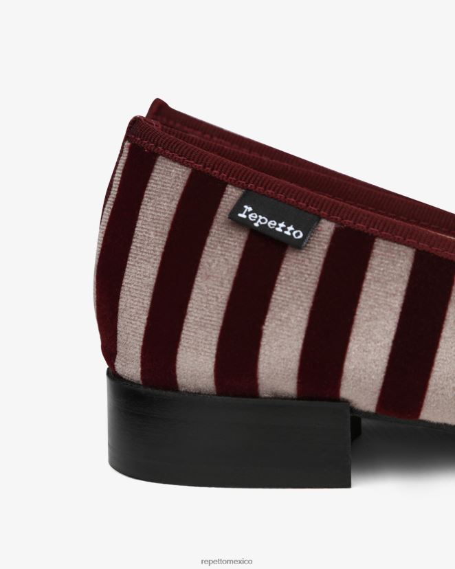 Repetto mujer mocasines gladice rojo pommard calzado H2NF2L231