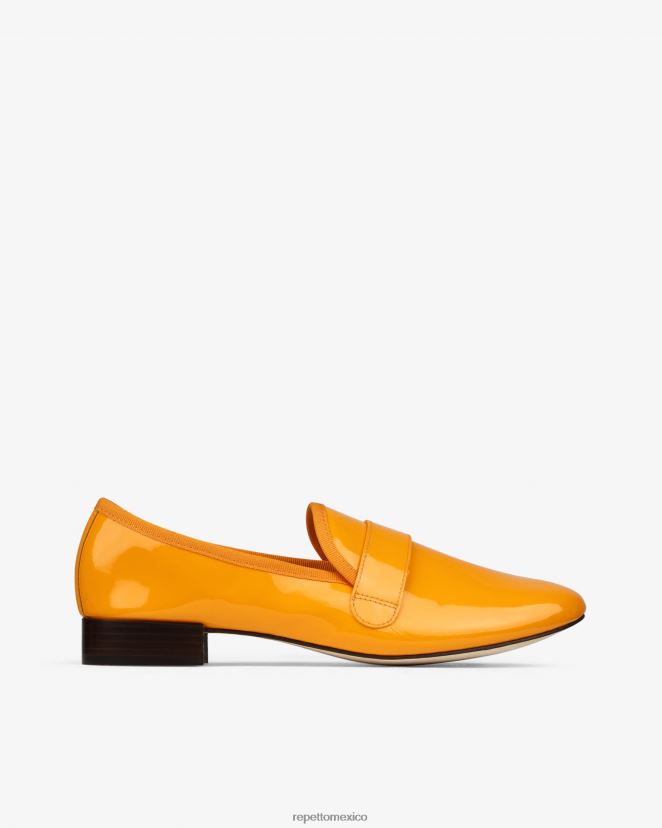 Repetto mujer mocasines michael naranja caléndula calzado H2NF2L224