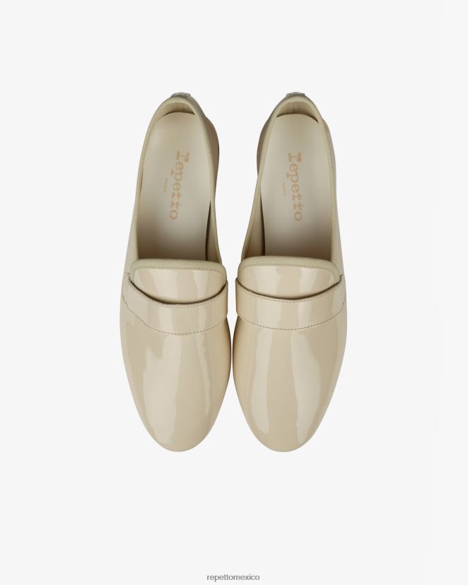 Repetto mujer mocasines michael - veganos beige cisne calzado H2NF2L219