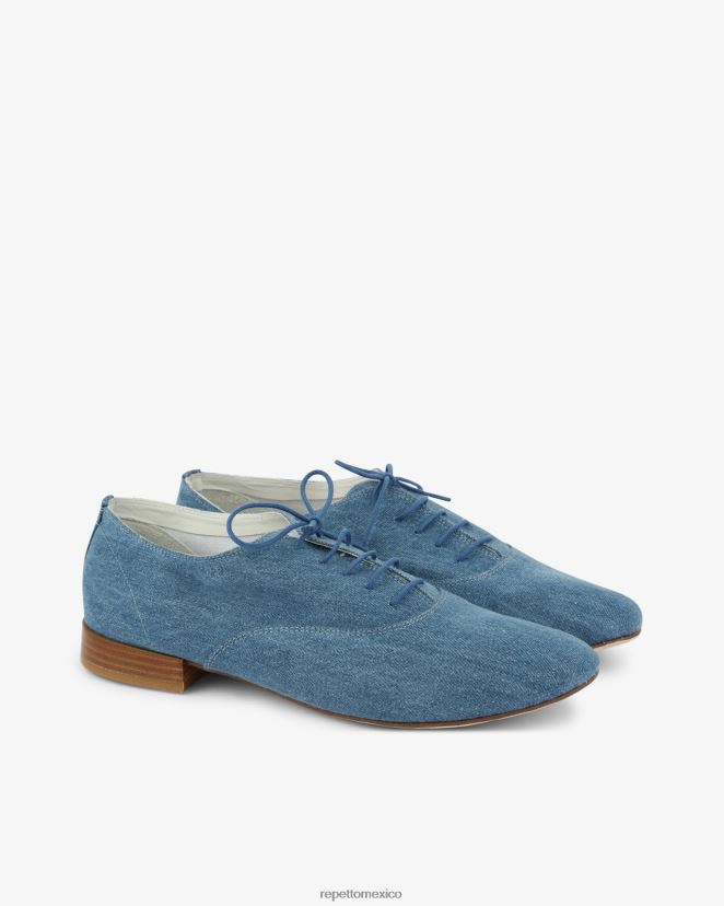 Repetto mujer zapato oxford zizi azul everest calzado H2NF2L261