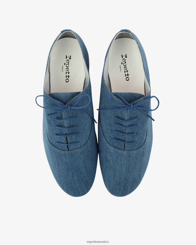 Repetto mujer zapato oxford zizi azul everest calzado H2NF2L261