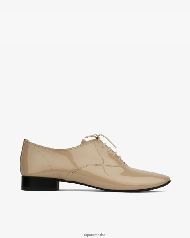Repetto mujer zapatos oxford zizi beige cachemira calzado H2NF2L212