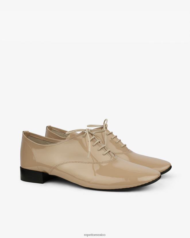 Repetto mujer zapatos oxford zizi beige cachemira calzado H2NF2L212