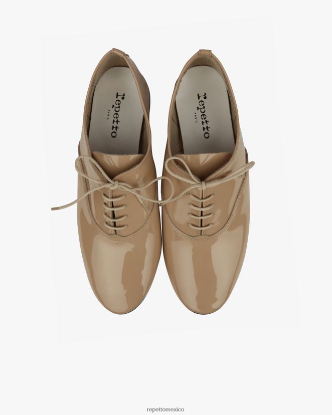 Repetto mujer zapatos oxford zizi beige cachemira calzado H2NF2L212