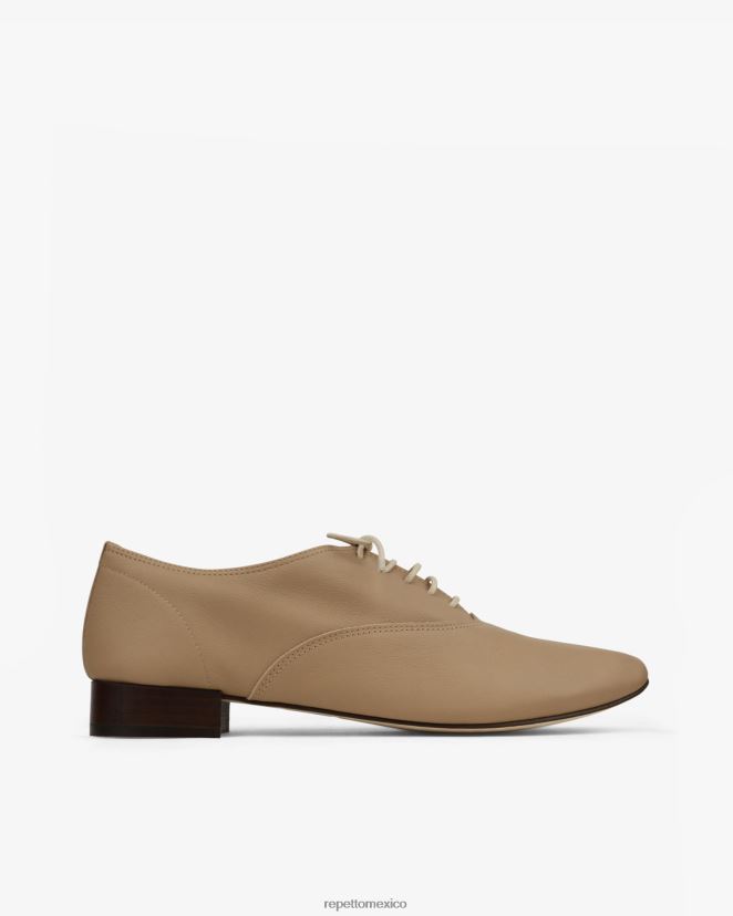 Repetto mujer zapatos oxford zizi beige cachemira calzado H2NF2L213