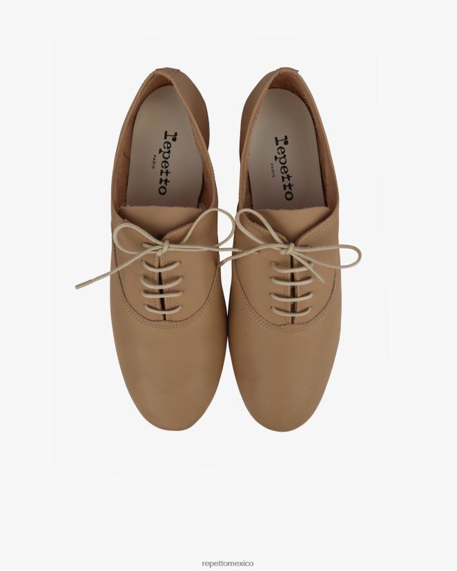 Repetto mujer zapatos oxford zizi beige cachemira calzado H2NF2L213