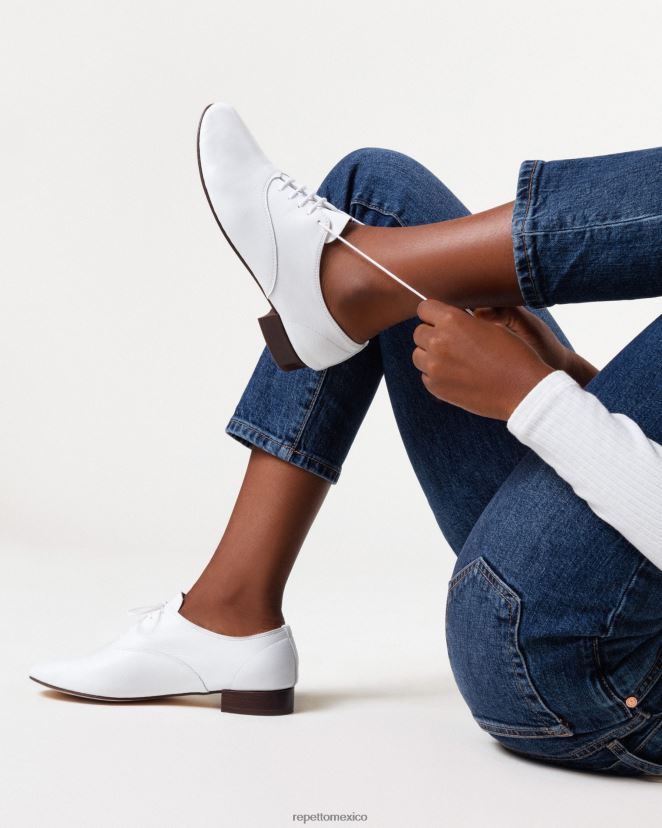 Repetto mujer zapatos oxford zizi blanco calzado H2NF2L209