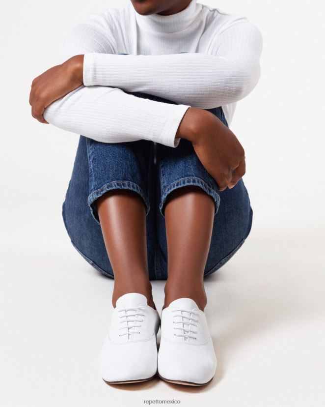 Repetto mujer zapatos oxford zizi blanco calzado H2NF2L209