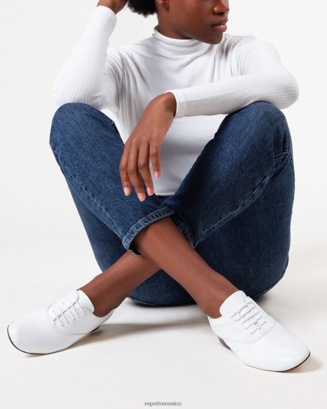 Repetto mujer zapatos oxford zizi blanco calzado H2NF2L209