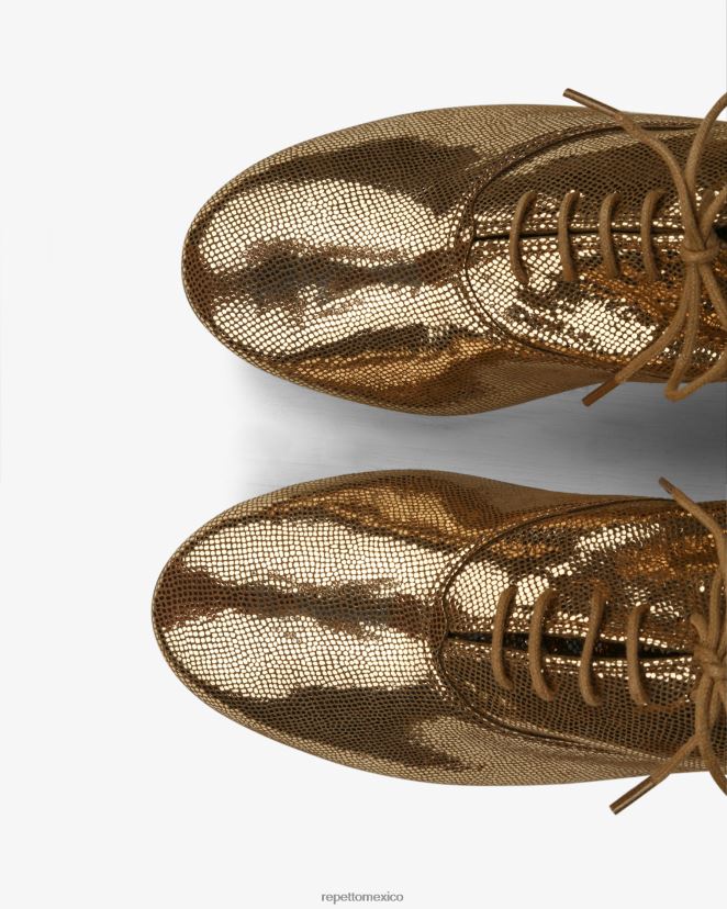 Repetto mujer zapatos oxford zizi oro antiguo calzado H2NF2L214