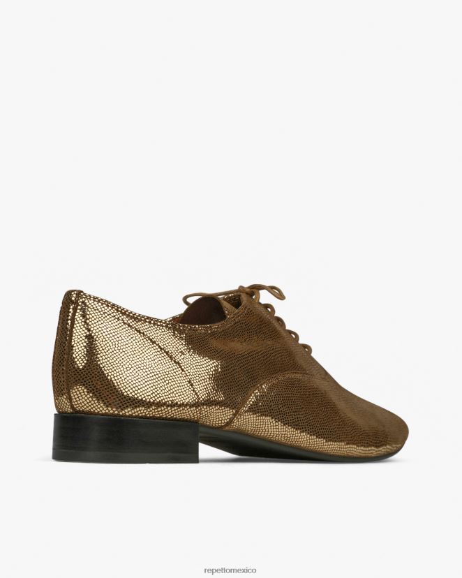 Repetto mujer zapatos oxford zizi oro antiguo calzado H2NF2L214