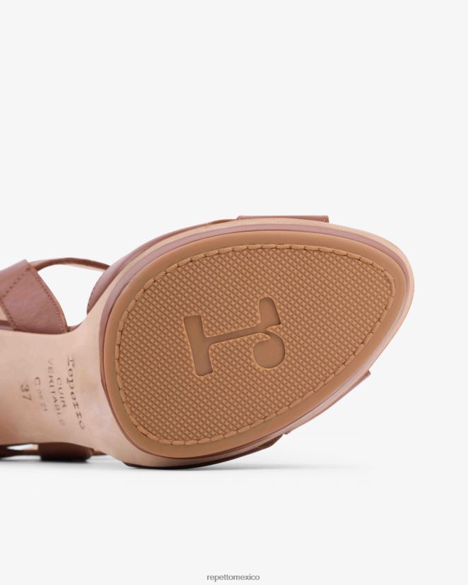 Repetto mujer sandalias timy camello cubano calzado H2NF2L240