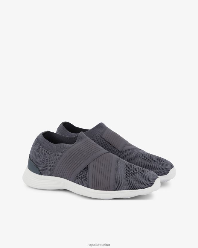 Repetto mujer zapatillas de baile gris azulado calzado H2NF2L255