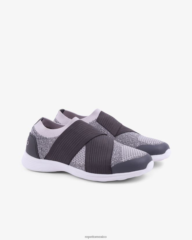 Repetto mujer zapatillas de baile ii gris teñido calzado H2NF2L258