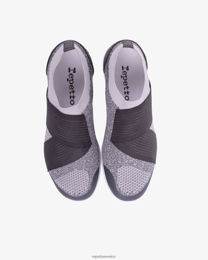 Repetto mujer zapatillas de baile ii gris teñido calzado H2NF2L258