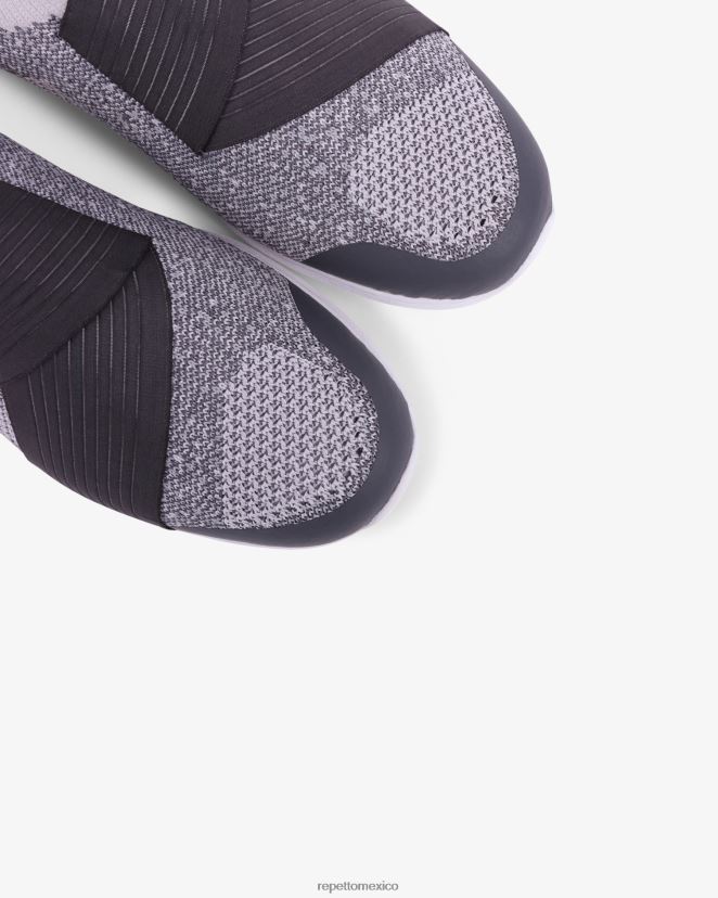 Repetto mujer zapatillas de baile ii gris teñido calzado H2NF2L258