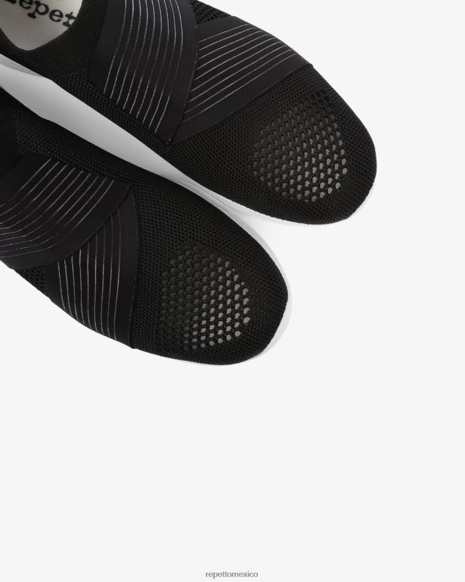 Repetto mujer zapatillas de baile negro calzado H2NF2L253