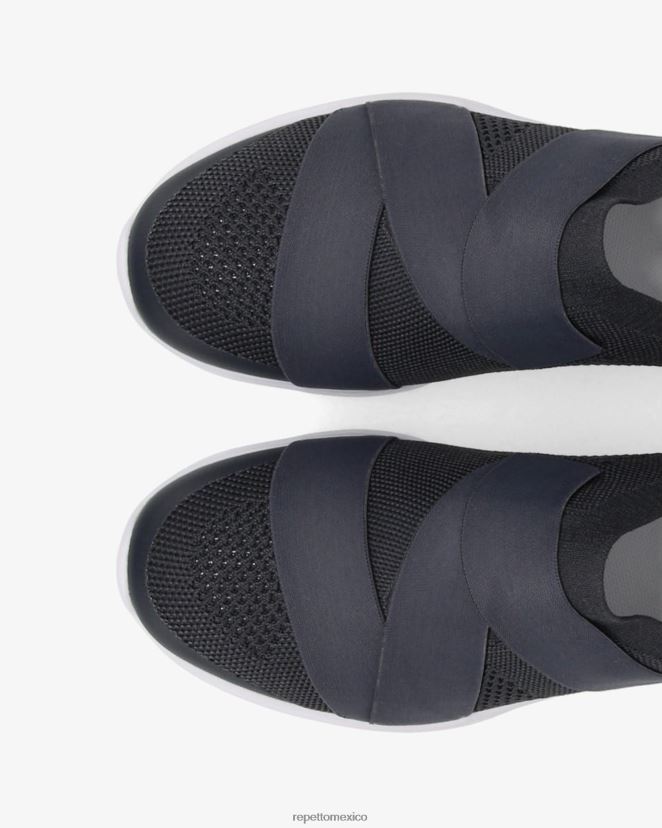 Repetto mujer zapatillas de baile ruban gris antracita calzado H2NF2L251