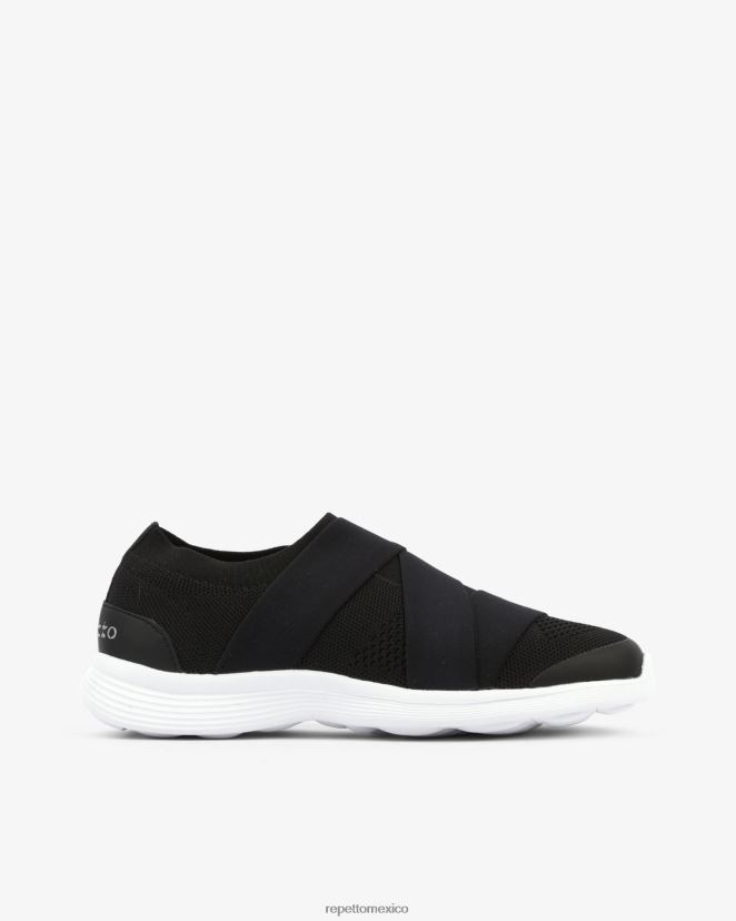 Repetto mujer zapatillas de baile ruban negro calzado H2NF2L252