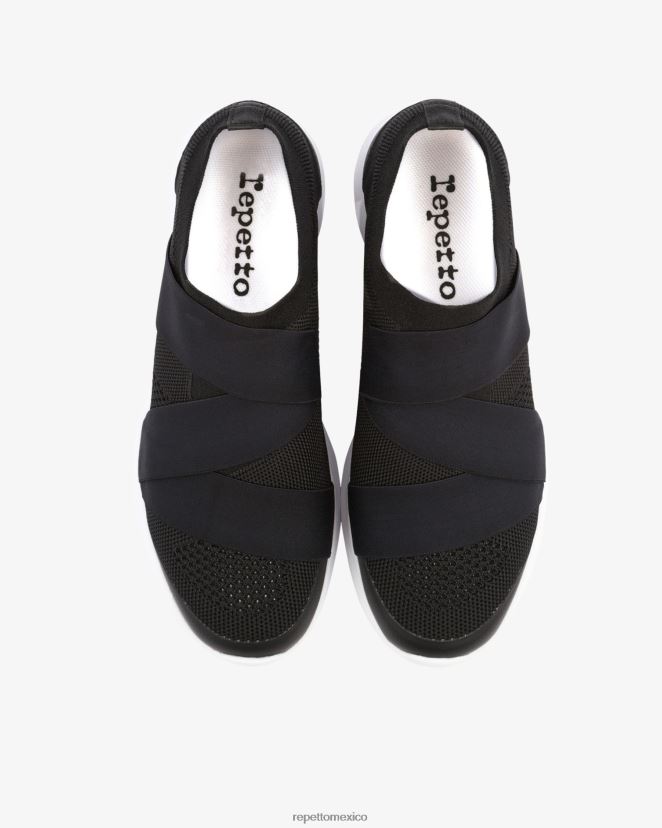 Repetto mujer zapatillas de baile ruban negro calzado H2NF2L252