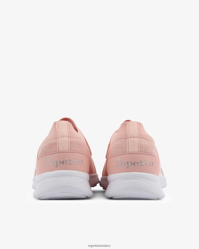 Repetto mujer zapatillas de baile ruban rosa pétalo calzado H2NF2L249